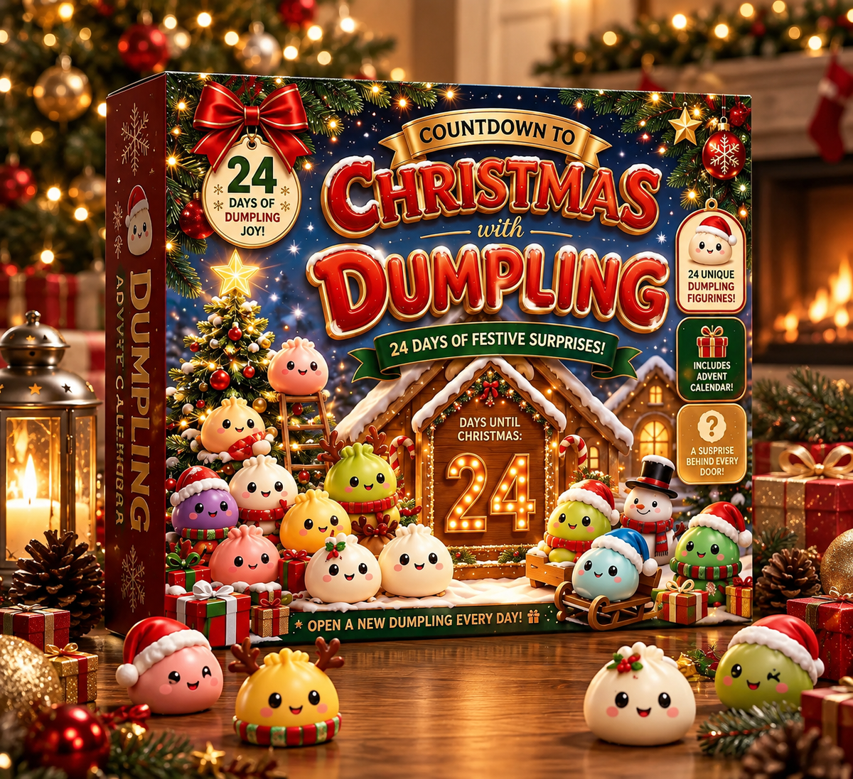 Dumpling Countdown™ 24-Day Squishy Advent Calendar.