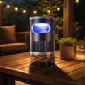 GlowGuard Outdoor Mosquito Lantern on a terrace at dusk